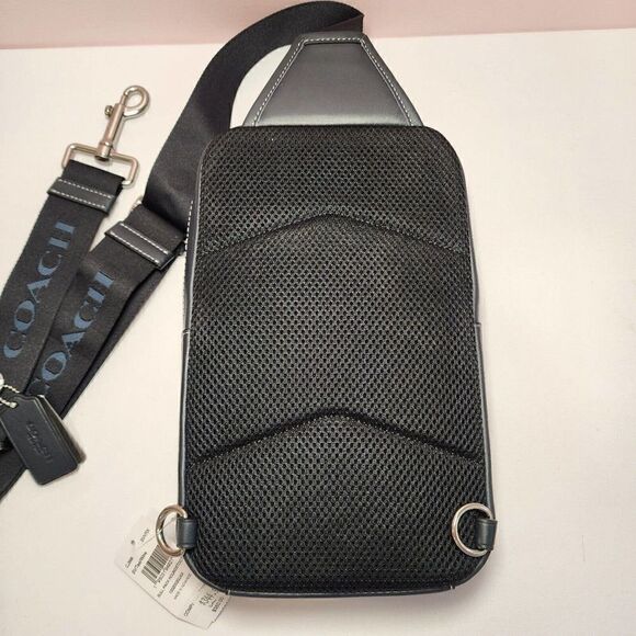 NWT COACH CJ588 HOUNDSTOOTH SULLIVAN PACK BACKPACK Teal - Picture 5 of 8